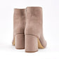 Botin Casual Moramora Mujer Xana Beige Tacon 8 Cm