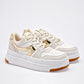 TENIS URBANO MUJER MORAMORA AILEN BLANCO ORO