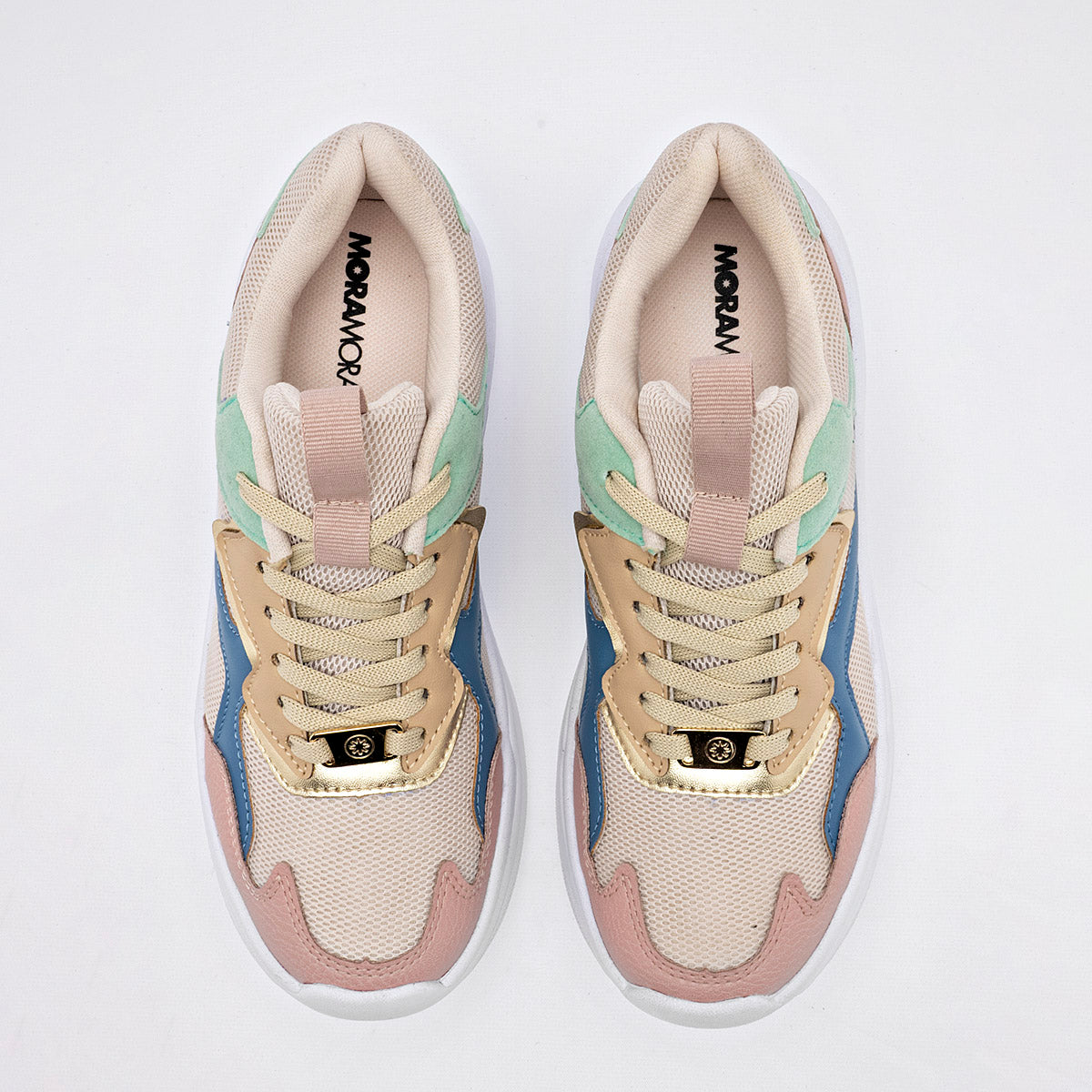 TENIS URBANO MUJER MORAMORA GLADYS BEIGE MULTICOLOR