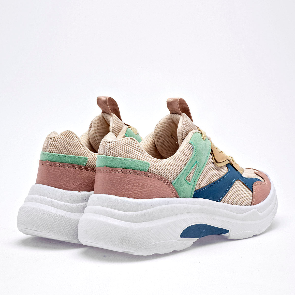 TENIS URBANO MUJER MORAMORA GLADYS BEIGE MULTICOLOR