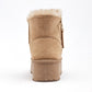 Bota Casual Moramora Mujer Ela Camel Plataforma 5 Cm
