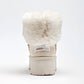 Botin Casual Moramora Mujer Liz Beige Plataforma 5 Cm