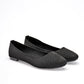Flats Casuales Moramora Mujer Penny Negro