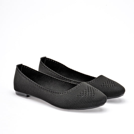 Flats Casuales Moramora Mujer Penny Negro