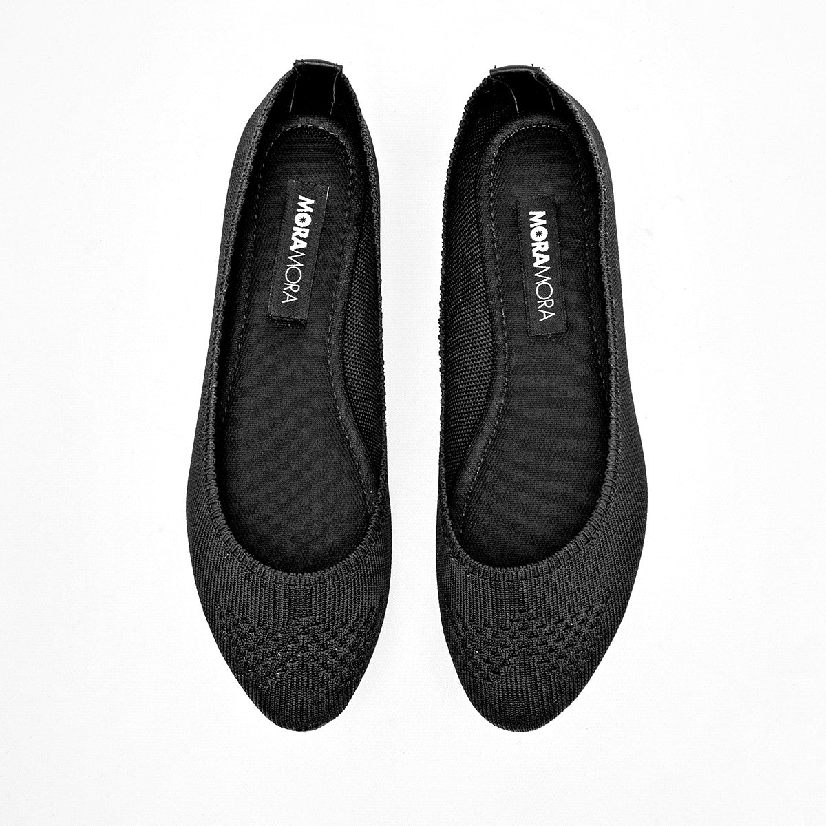 Flats Casuales Moramora Mujer Penny Negro