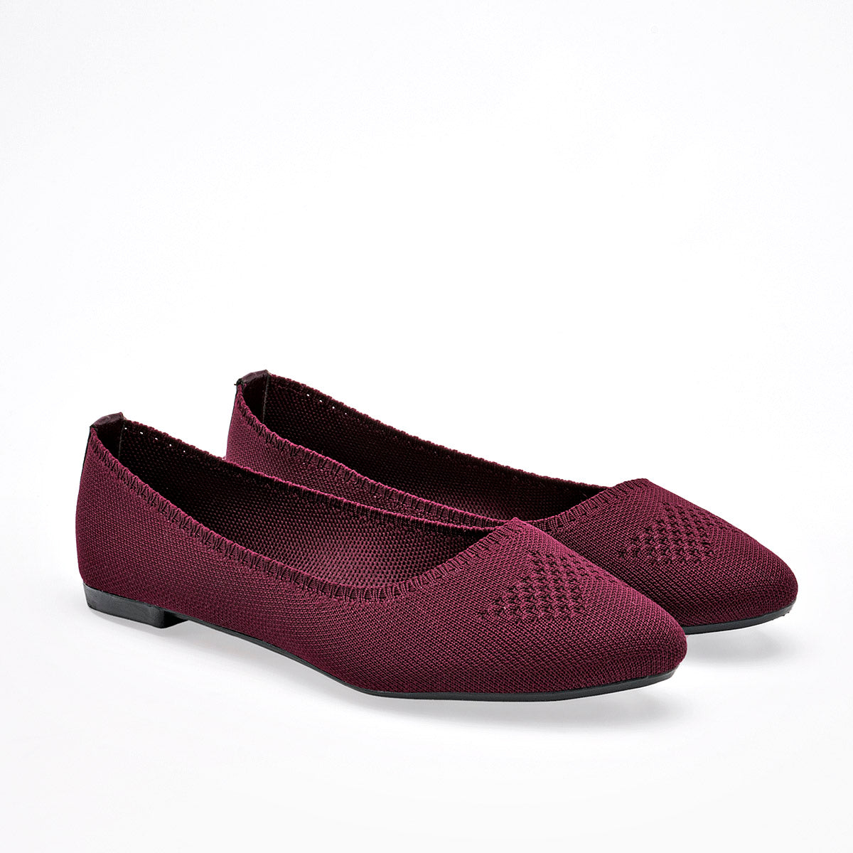 Flats Casuales Moramora Mujer Penny Vino