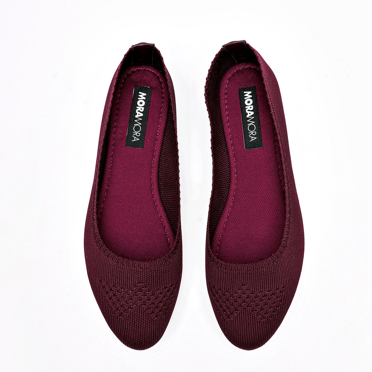 Flats Casuales Moramora Mujer Penny Vino