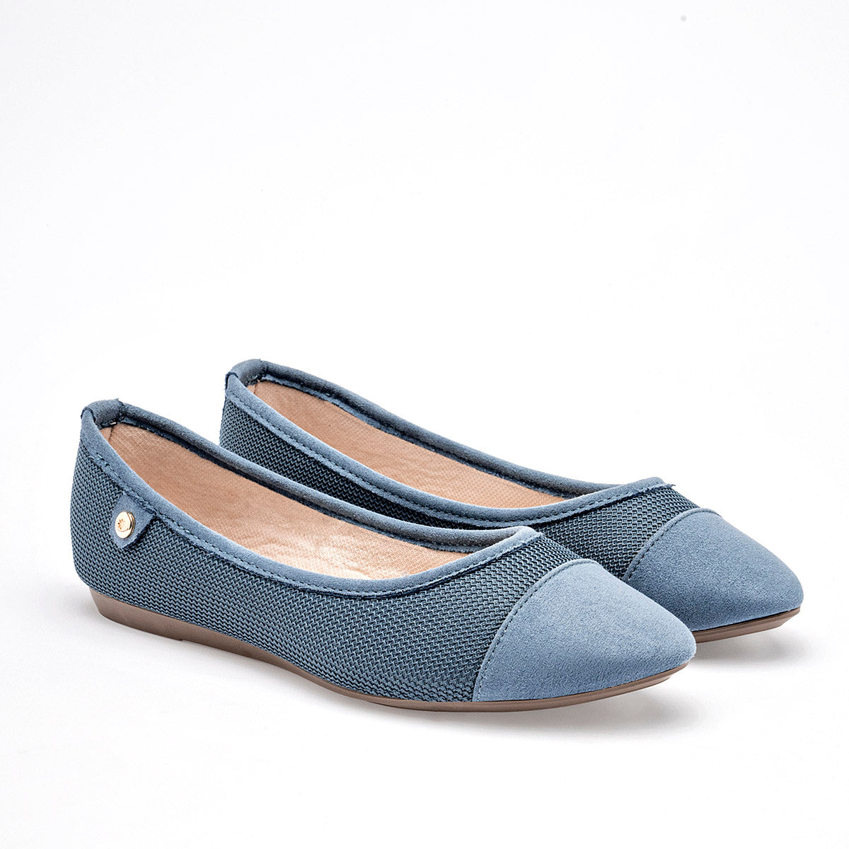 Flats Casuales Moramora Mujer Lissa Azul