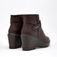 Botin Casual Mujer Moramora Masha Cafe Plataforma 8 Cm