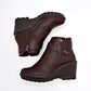      Botin Casual Mujer Moramora Masha Cafe Plataforma 8 Cm