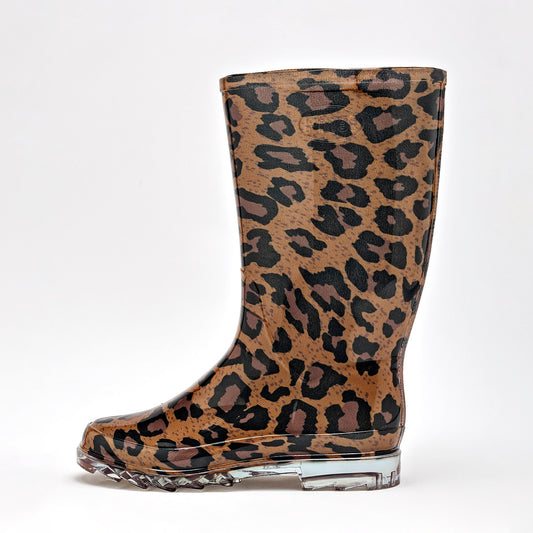 Bota De Lluvia Pinet Mujer Pulgarcit Camel Tubo 27 Cm