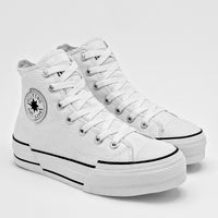 Tenis Chunki Playing Mujer 022plataf Blanco Plataforma 4 Cm