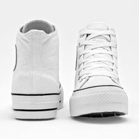 Tenis Chunki Playing Mujer 022plataf Blanco Plataforma 4 Cm