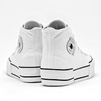 Tenis Chunki Playing Mujer 022plataf Blanco Plataforma 4 Cm