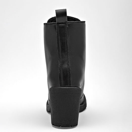 Bota Larga Queen Mujer 502511 Negro Tacon 7 Cm