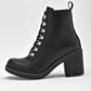 Bota Larga Queen Mujer 502511 Negro Tacon 7 Cm