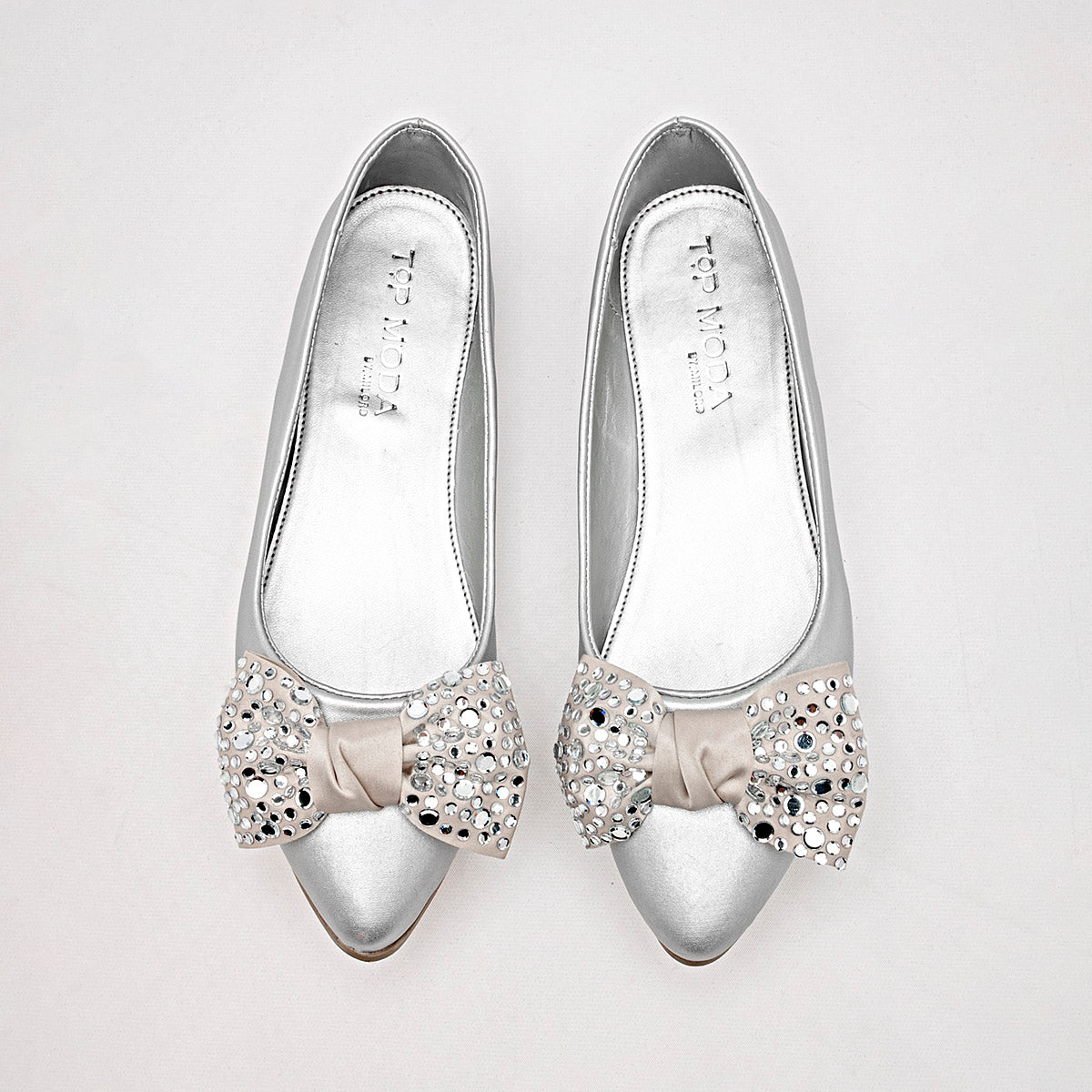 Flats Casuales Top Moda Mujer 5537 Plata
