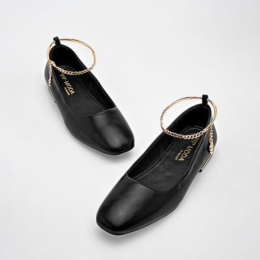 Flats Casuales Top Moda Mujer 5627 Negro