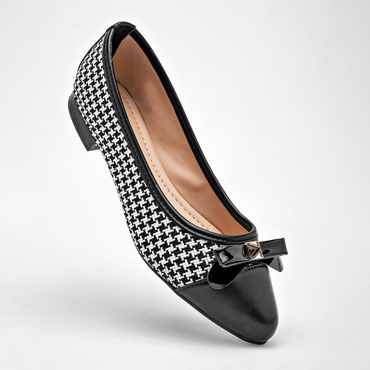 Flats Casuales Tristanni Shoes Mujer 2839 Negro Blanco