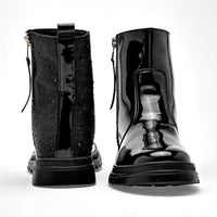 Botin Casual Yuyin Mujer 25585 Negro Tubo 12 Cm