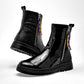      Botin Casual Yuyin Mujer 25585 Negro Tubo 12 Cm