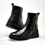      Botin Casual Yuyin Mujer 25585 Negro Tubo 12 Cm