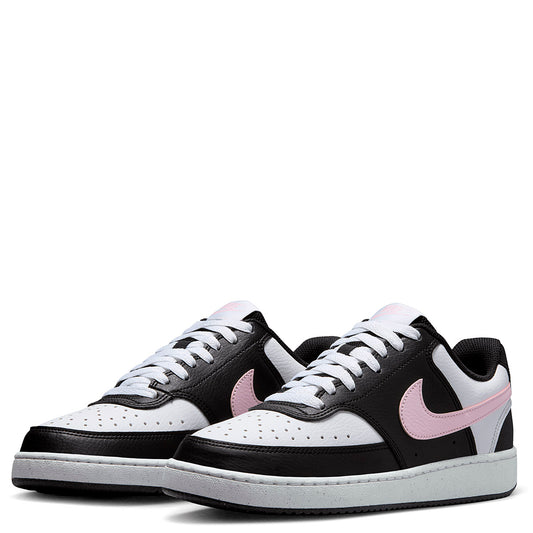 TENIS URBANO MUJER NIKE W  Court Vision Lo NN BLANCO NEGRO ROSA