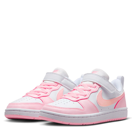 TENIS NIÑA URBANO NIKE Court Borough Low Recraft (BPV) BLANCO ROSA