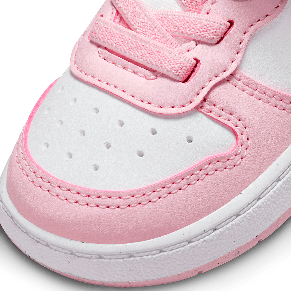TENIS NIÑA URBANO NIKE Court Borough Low Recraft (BTV) BLANCO ROSA
