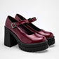Zapato Tacon Charol Been Class Mujer 19523 Vino Tacon 10 Cm