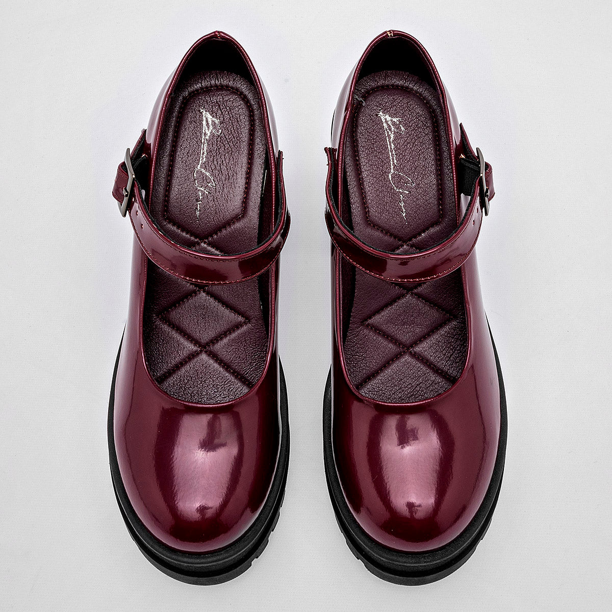 Zapato Tacon Charol Been Class Mujer 19523 Vino Tacon 10 Cm