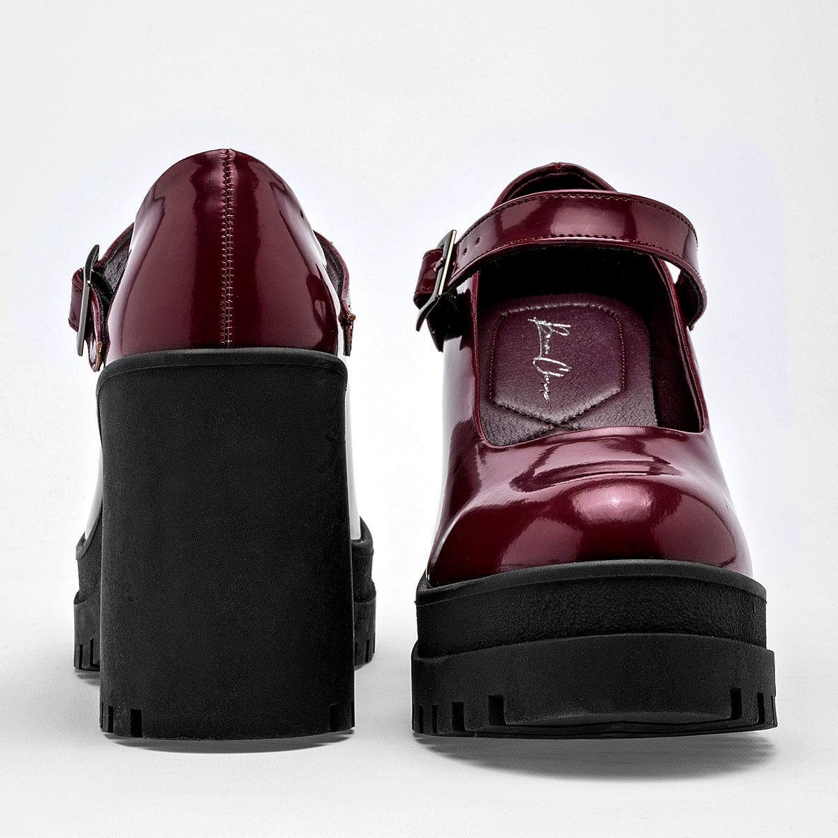 Zapato Tacon Charol Been Class Mujer 19523 Vino Tacon 10 Cm