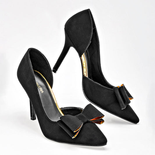 Zapatilla Csual Lady Paulina Mujer 28523 Negro Tacon 9 Cm