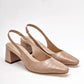 Zapatilla Casual Lady Paulina Mujer 41301 Beige Tacon 6 Cm
