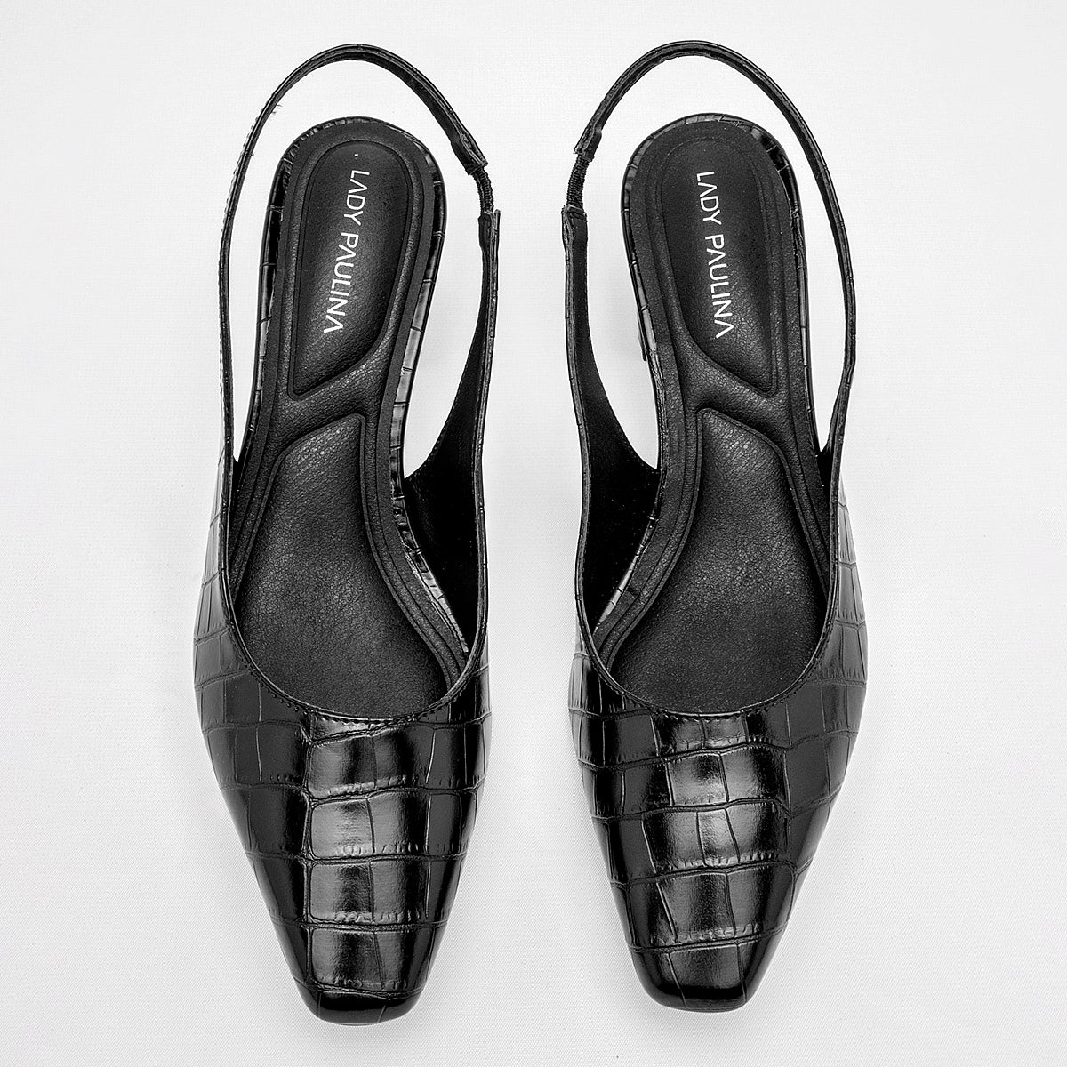 Zapatilla Casual Lady Paulina Mujer 41301 Negro Tacon 6 Cm