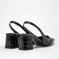 Zapatilla Casual Lady Paulina Mujer 41301 Negro Tacon 6 Cm