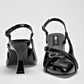 Zapatilla Casual Moramora Mujer Larisa Negro Tacon 8 Cm