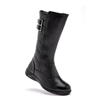      Bota Larga Niña Yuyin Para Mujer 25731 Color Negro Tubo23 Cm