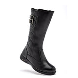      Bota Larga Niña Yuyin Para Mujer 25731 Color Negro Tubo23 Cm