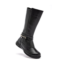      Bota Larga Para Niña 25733 Negro Tubo 23 Cm