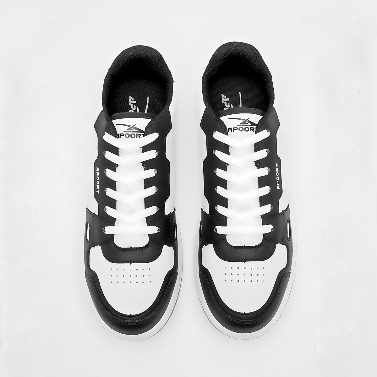 TENIS URBANO HOMBRE APOORT A5022 BLANCO NEGRO
