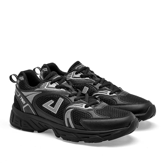 TENIS URBANO JUVENIL APOORT D750 NEGRO GRIS