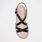 Sandalia Abierta Baby Pop's Mujer 27 Negro