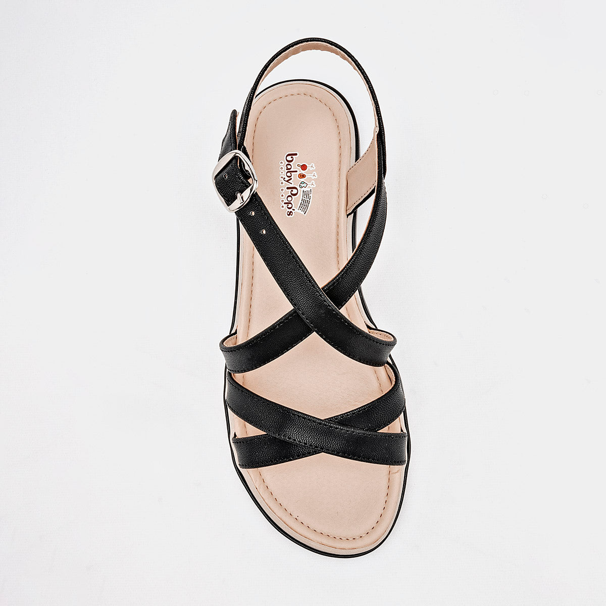 Sandalia Abierta Baby Pop's Mujer 27 Negro