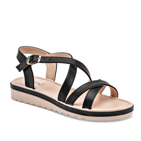Sandalia Abierta Baby Pop's Mujer 27 Negro