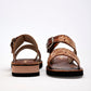 Sandalia Artesanal Piel Mora Tierra Mujer Janne Cafe Beige