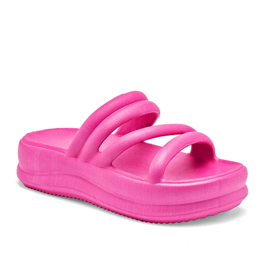 Sandalia De Playa Mm Bros Shoes Co 8068 Mujer Fiusha