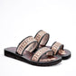 Sandalia Artesanal Piel Mora Tierra Mujer Selene Beige