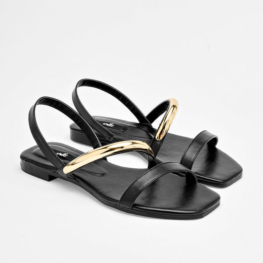 Sandalia Abierta Walki Shoes Mujer Lire Negro