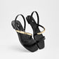 Sandalia Abierta Walki Shoes Mujer Lire Negro
